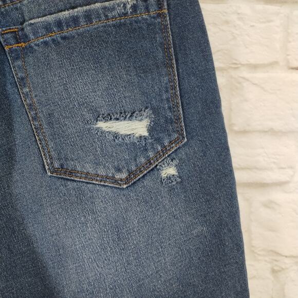 MS BlankNYC Women's The Warren Distressed Blue Ground Rules Denim Shorts NWT 26 - Picture 8 of 12